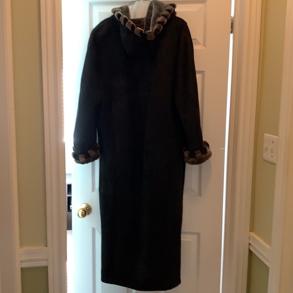 Full length Shearling coat T.O. LEATHER FASHIONS - Picture 4 of 5